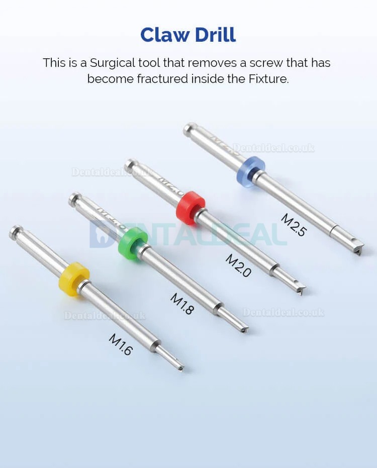 Universal Dental Implant Broken Screw Extraction Removal Kit